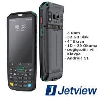 JETVIEW  JE-4  3 GB RAM / 32 GB DİSK / 4″ EKRAN 2D EL TERMİNALİ ANDROID11